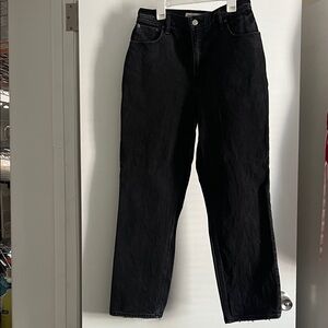Abercrombie & Fitch Black wash 90 ‘s Straight-Leg high waist Women's Jeans